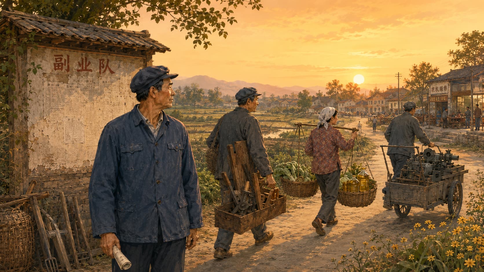 政策变化之后,副业队渐渐散去,许多人带着手艺和胆识,走向了新的营生。